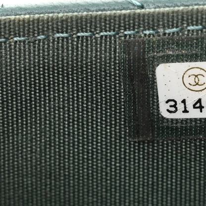 Chanel Lambskin Quilted Top Handle Flap Coin Purse With Chain Green 7 of 11