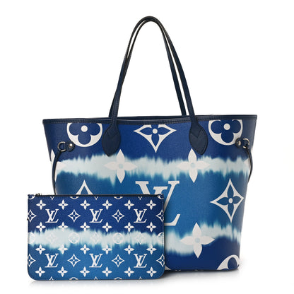 Louis Vuitton Monogram Escale Neverfull MM Blue 1 of 8