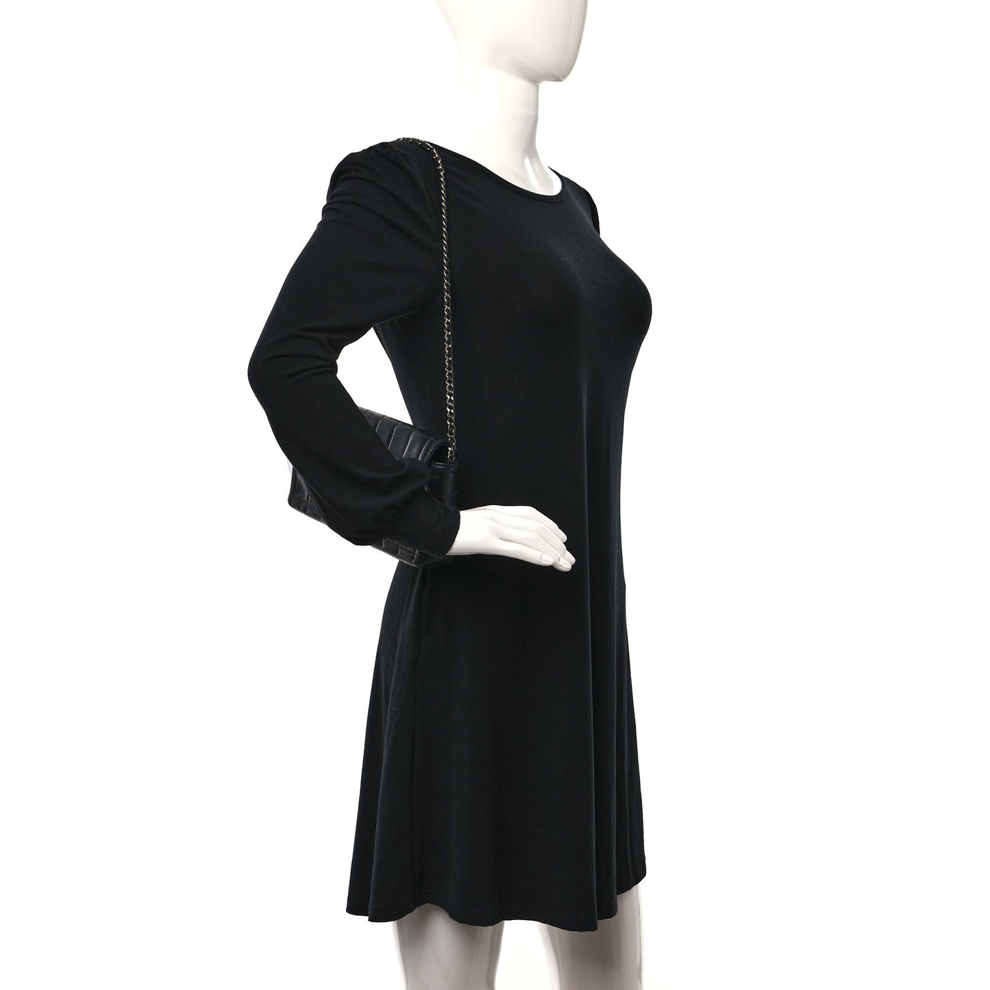 Lambskin East West Chocolate Bar Flap Black