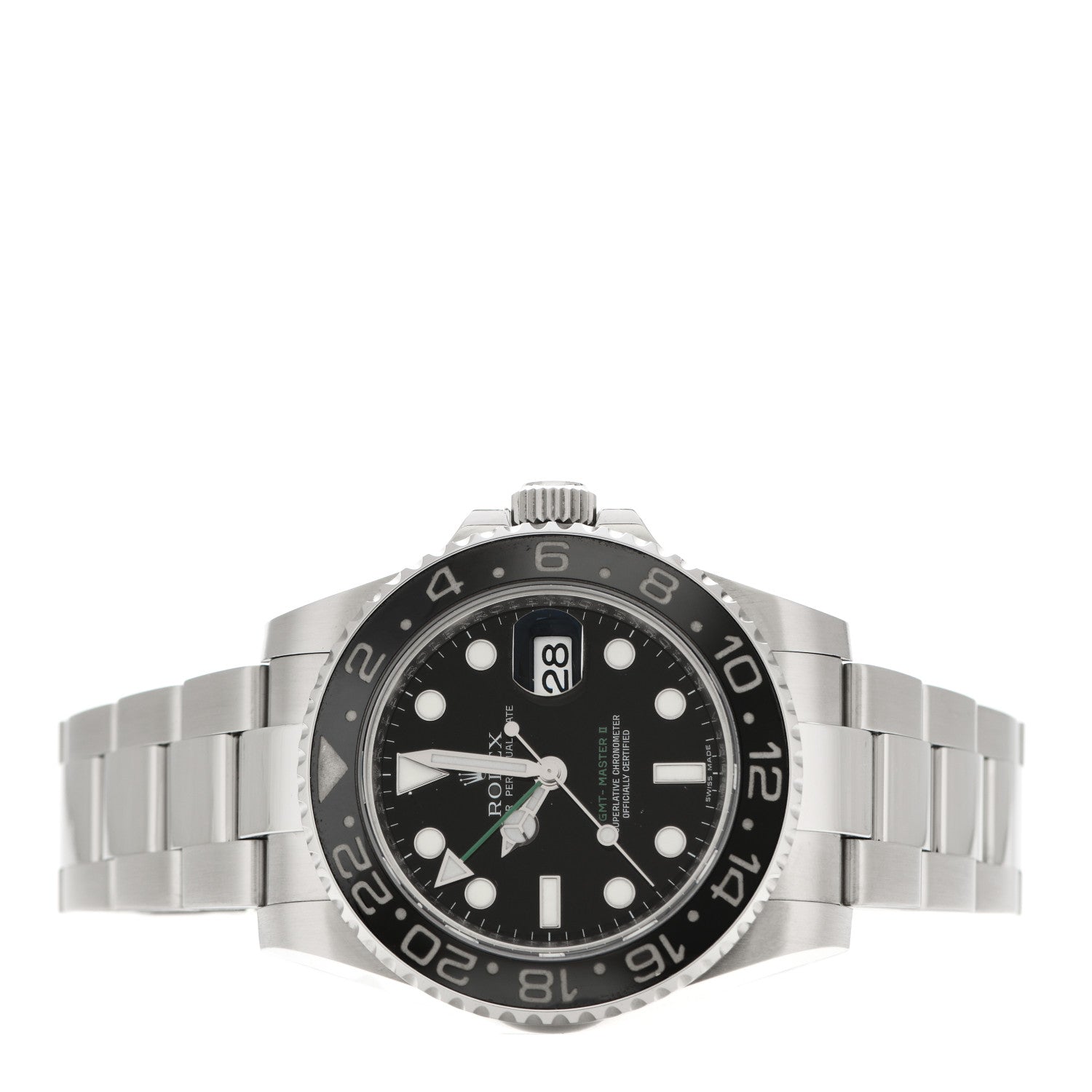 Rolex Stainless Steel 40mm Oyster Perpetual Date GMT Master II Watch Black 116710LN 2 of 5
