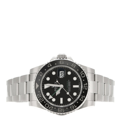 Rolex Stainless Steel 40mm Oyster Perpetual Date GMT Master II Watch Black 116710LN 2 of 5