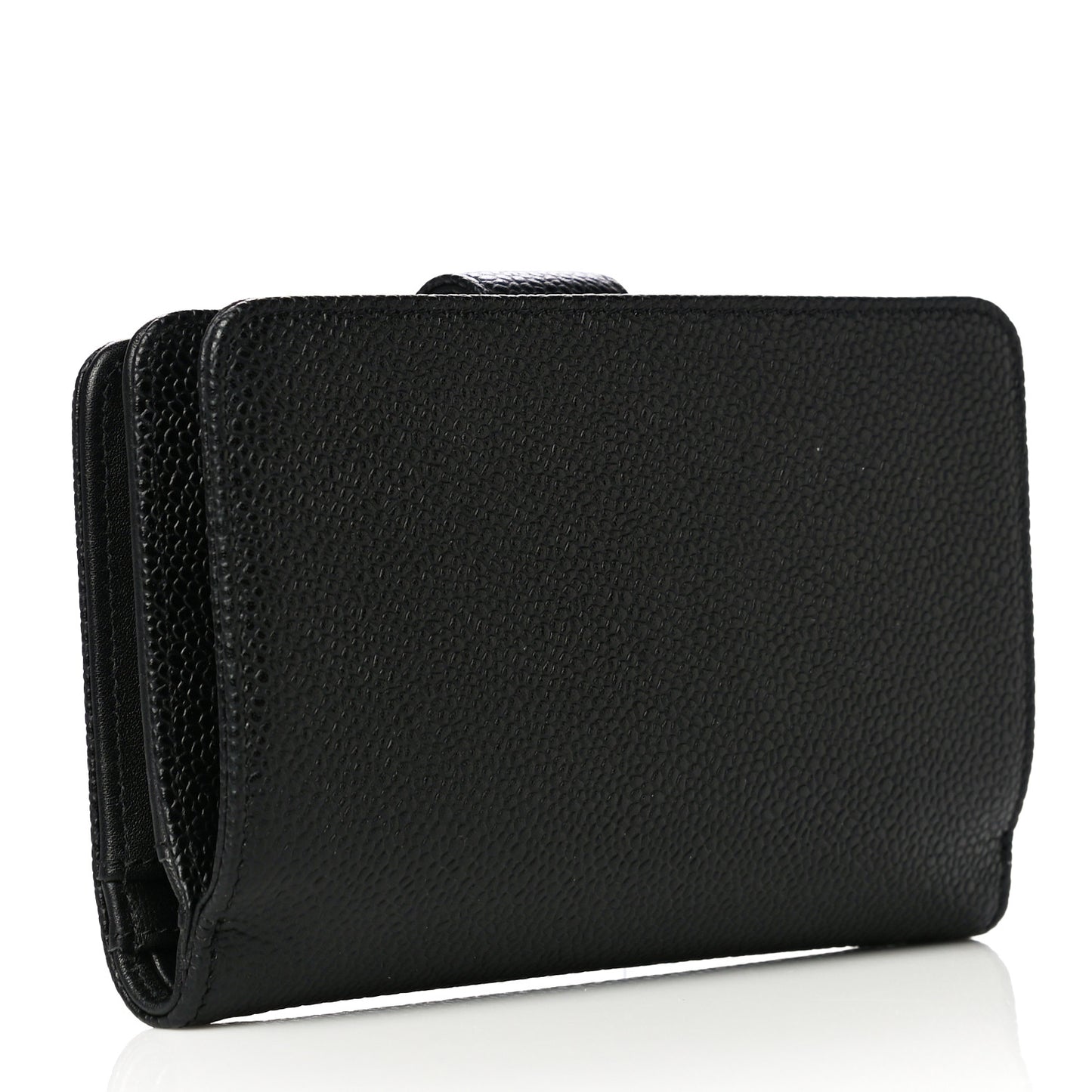 Caviar Timeless CC Zipped Pocket Wallet Black