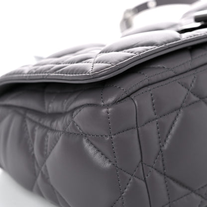 Christian Dior Calfskin Macrocannage Medium Caro Bag Iron Grey 8 of 14