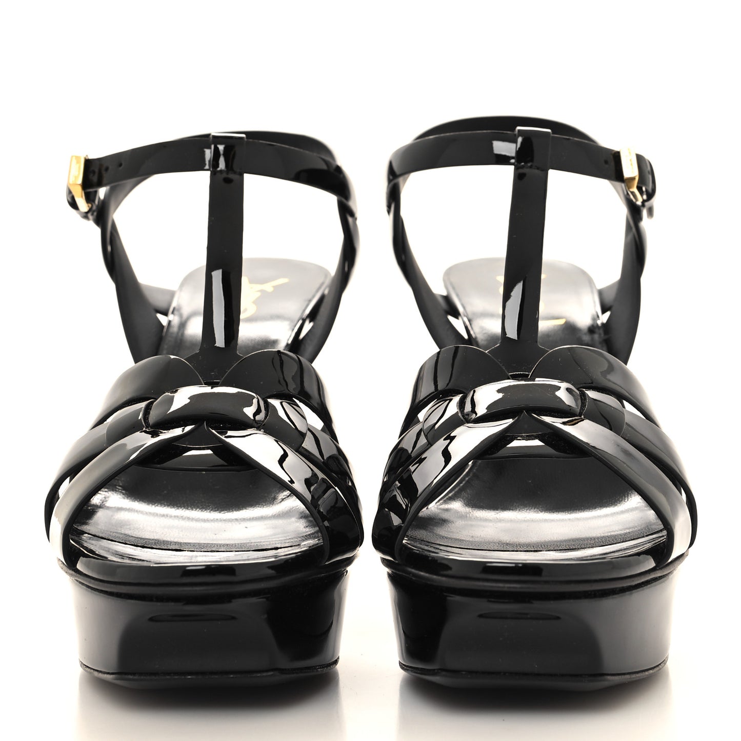 Patent Tribute 75 Platform Sandals 39.5 Black