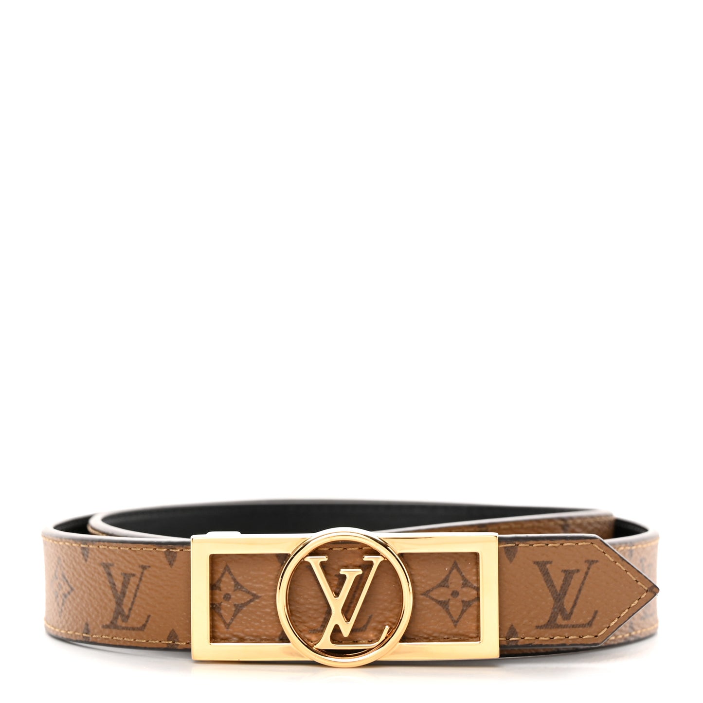 Monogram 25mm Dauphine Reversible Belt 90/36 Tan