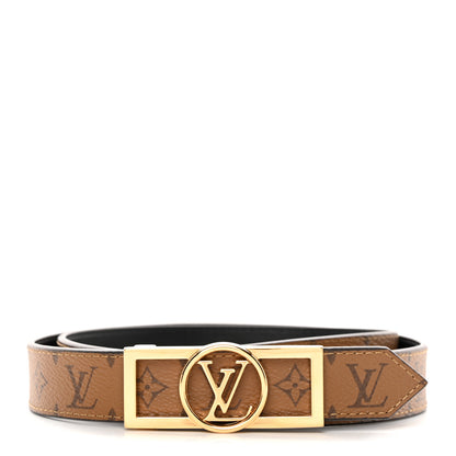 Louis Vuitton Monogram 25mm Dauphine Reversible Belt 90/36 Tan 1 of 5