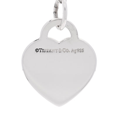 Tiffany Sterling Silver Mom Heart Tag Pendant Necklace 4 of 5