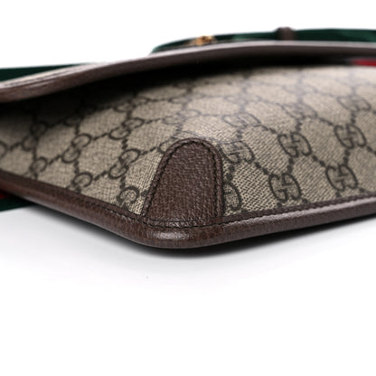 Gucci GG Supreme Monogram Neo Vintage Web Belt Bag Brown 10 of 12