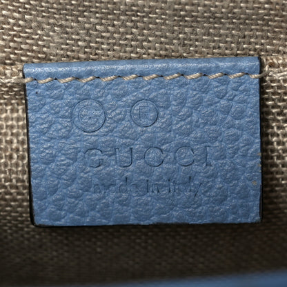 Gucci Dollar Calfskin Small Interlocking G Shoulder Bag Mineral Blue 6 of 11
