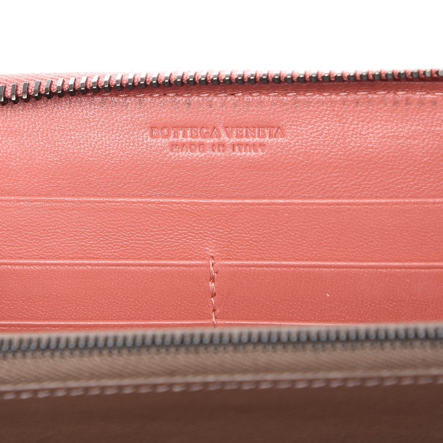 Nappa Intrecciato Zip Around Wallet Pompei