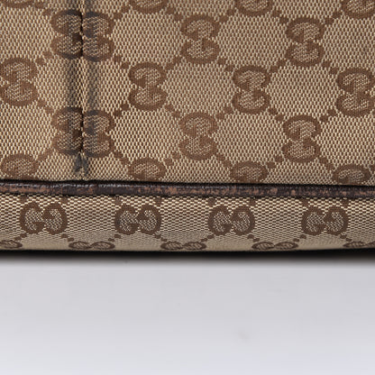 Gucci Monogram Natural Pigskin Large Diaper Bag Beige Ebony Cocoa Dark Chocolate 29 of 32