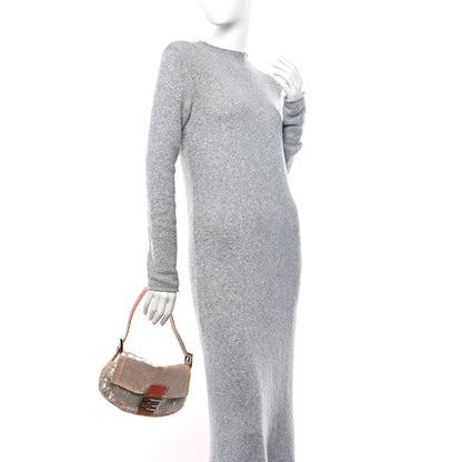 Fendi Snakeskin Sequins Baguette Pink 2 of 11