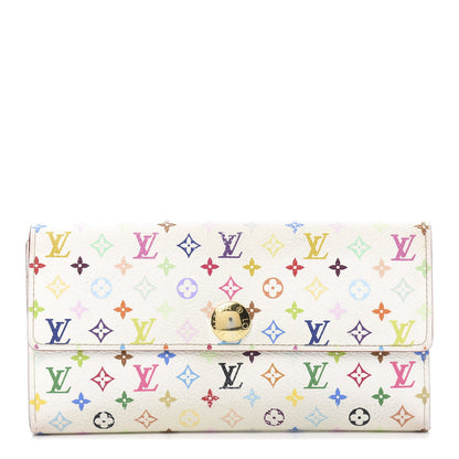 Louis Vuitton Monogram Multicolor Sarah Wallet White 1 of 15
