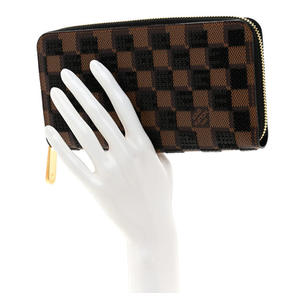 Louis Vuitton Damier Paillettes Zippy Wallet Black 2 of 10