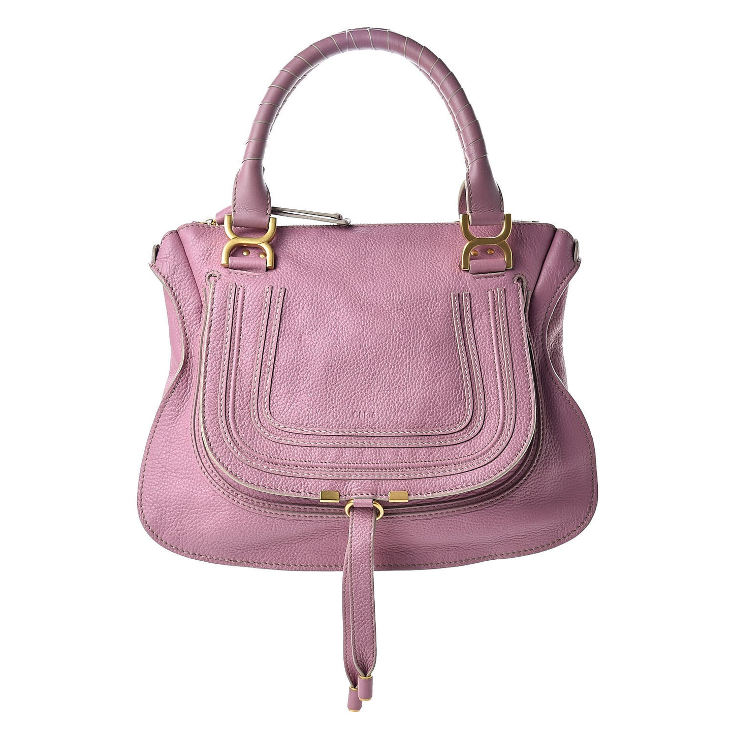 Calfskin Medium Marcie Satchel Velvet Mauve