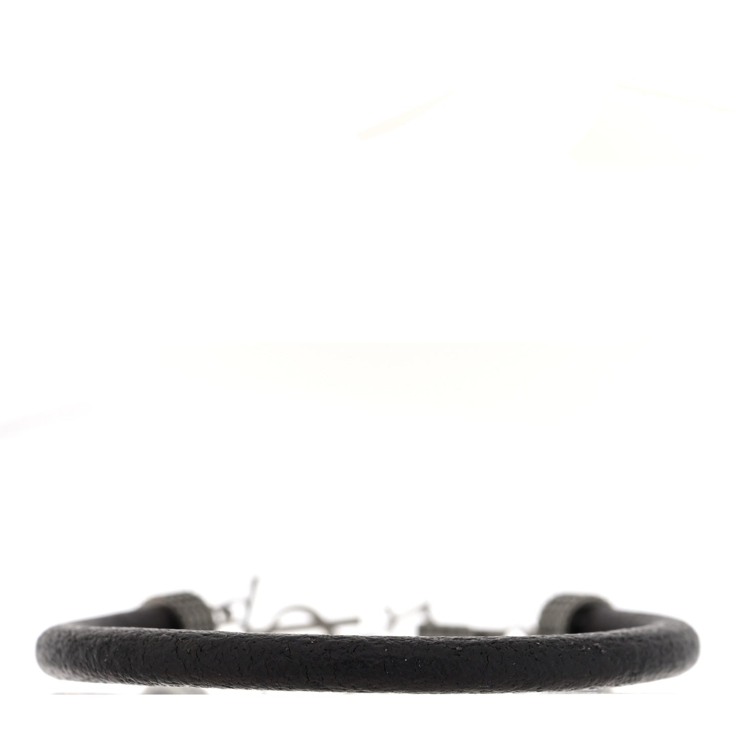 Crinkled Calfskin Opyum Bracelet Black