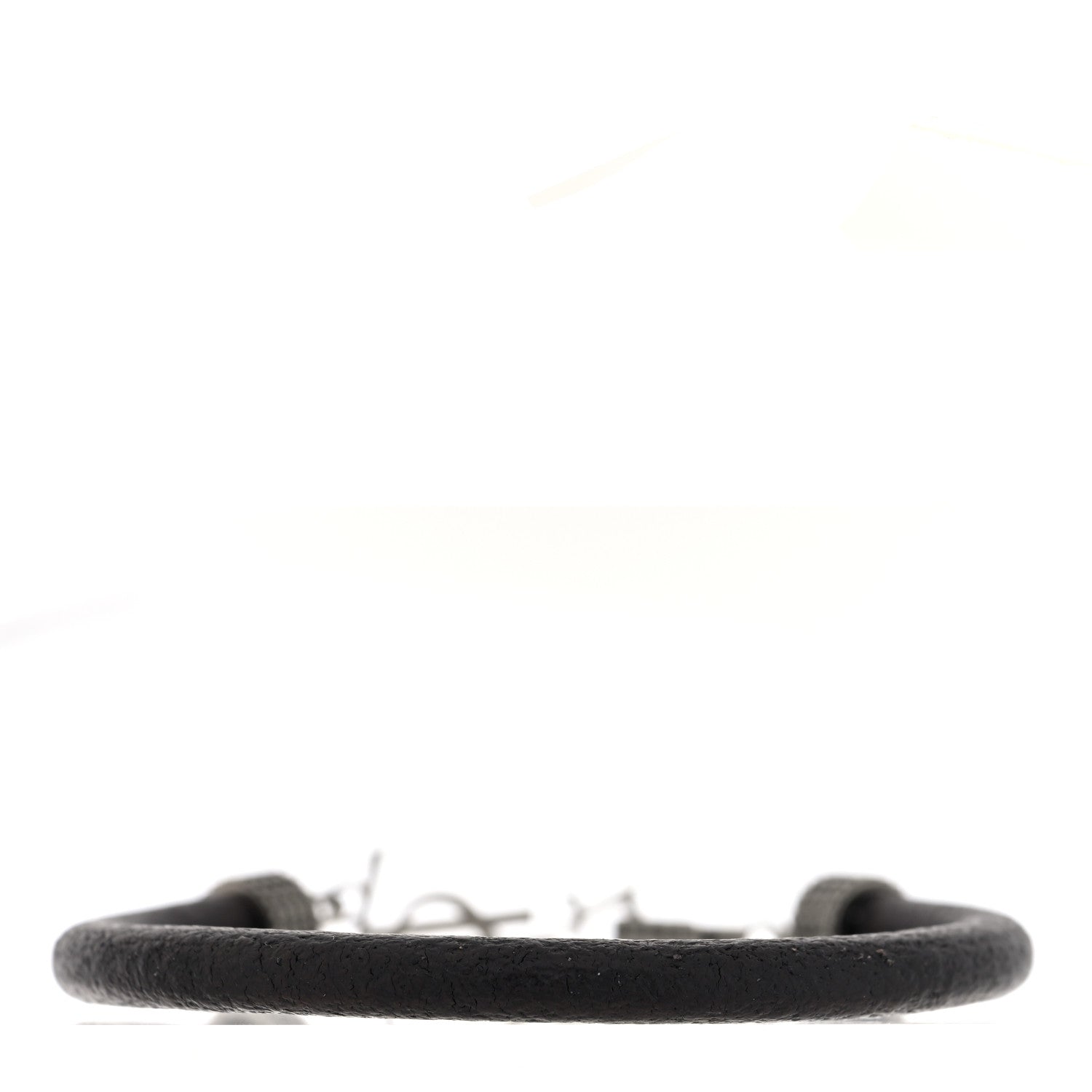 Saint Laurent Crinkled Calfskin Opyum Bracelet Black 3 of 4