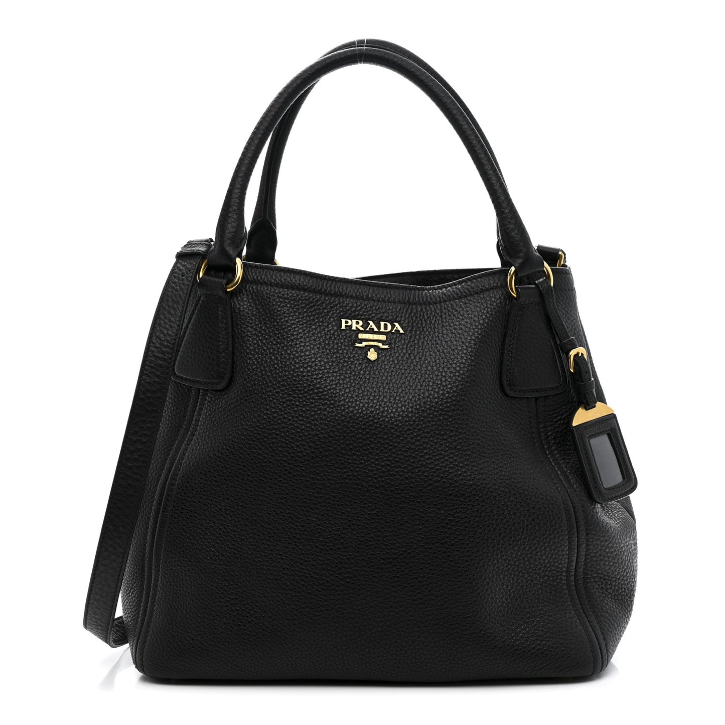 Vitello Daino Tote Black