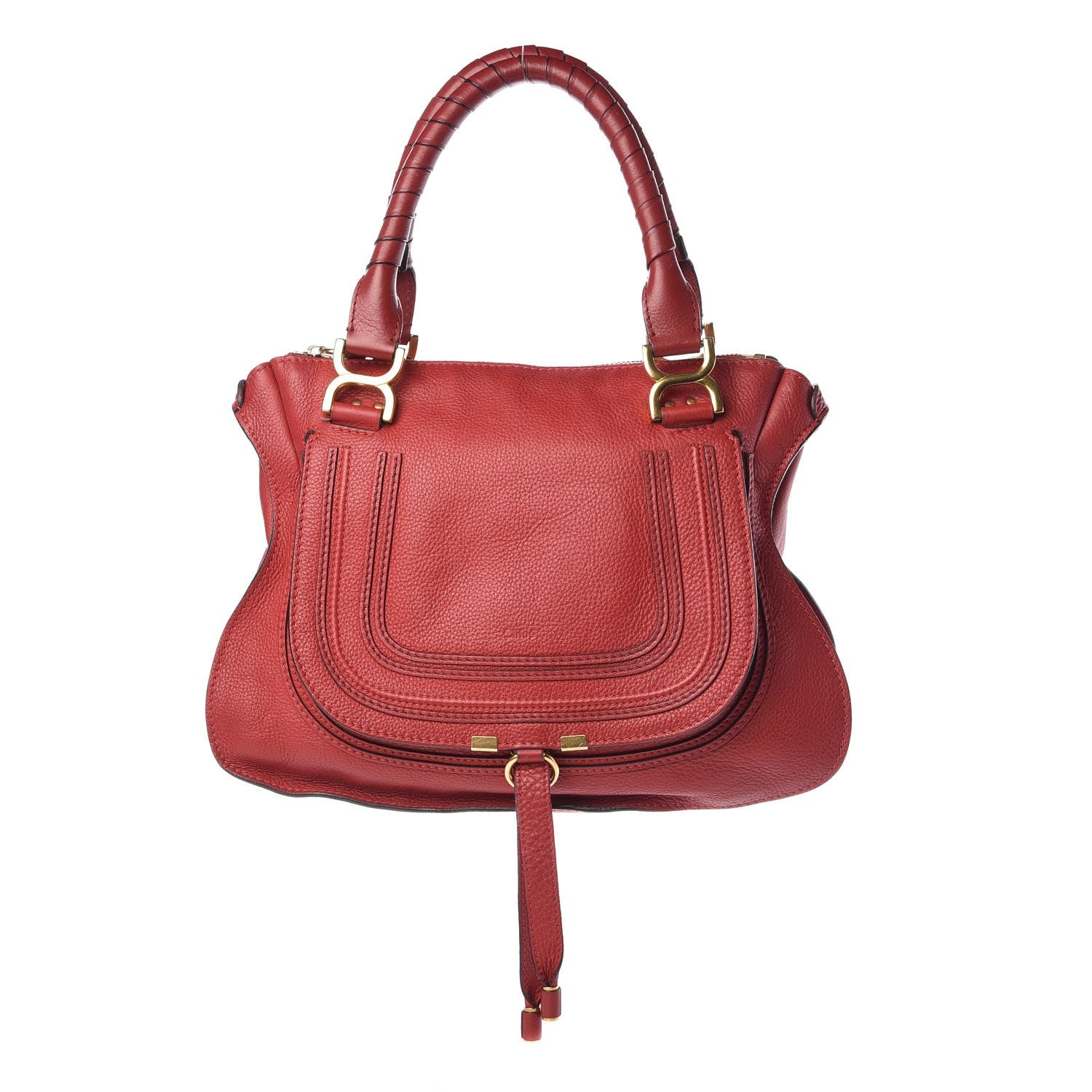 Chloe Calfskin Medium Marcie Satchel Red 1 of 7