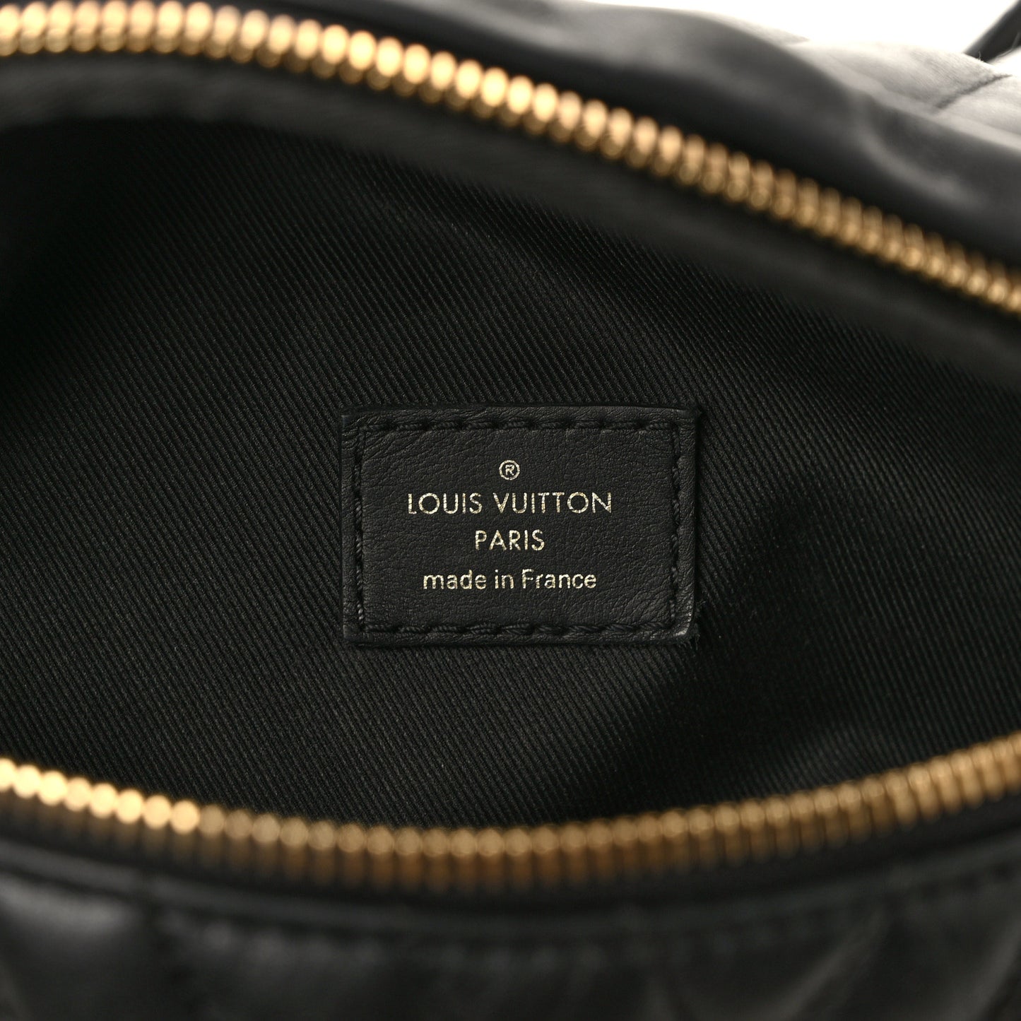 Calfskin Quilted New Wave Bumbag Black