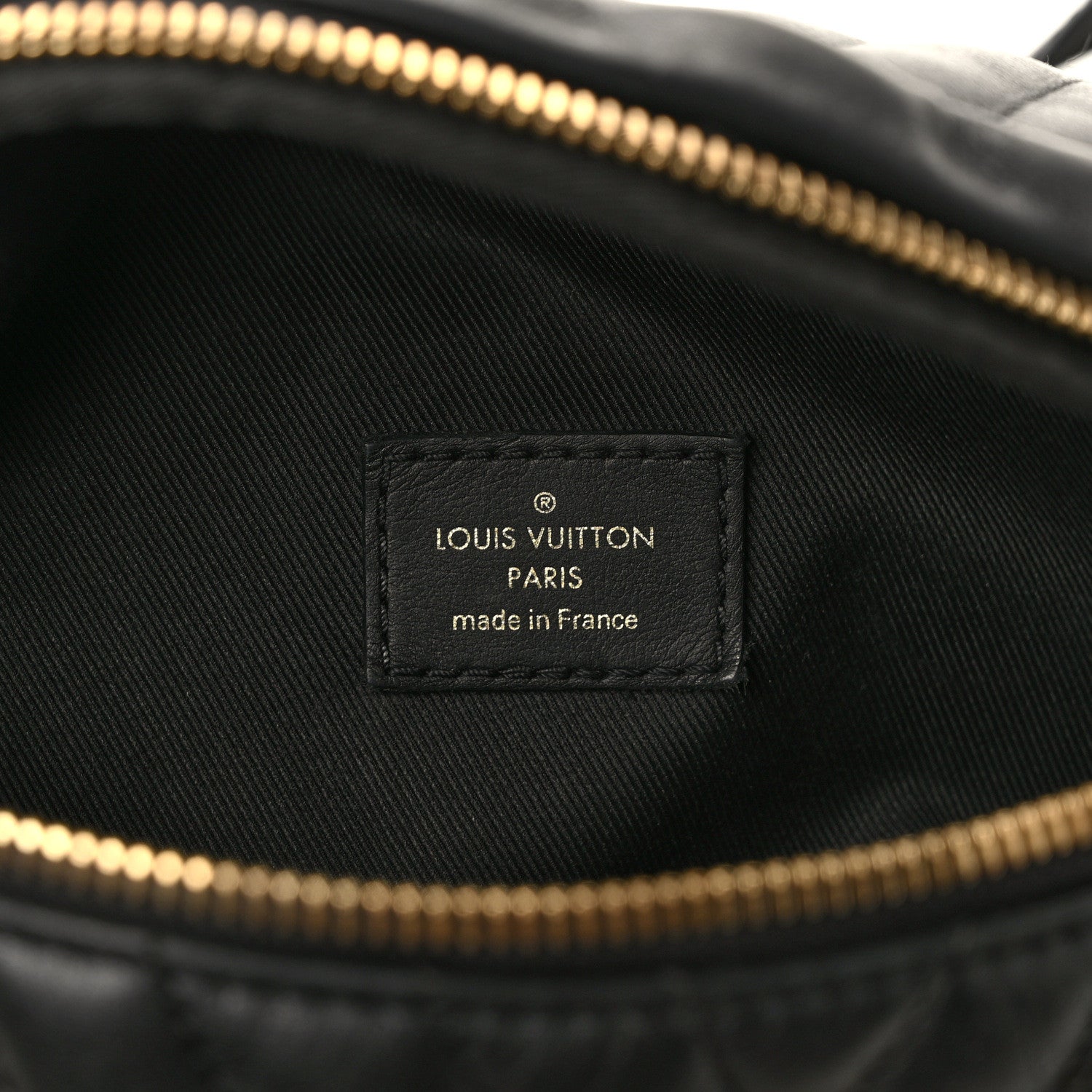 Louis Vuitton Calfskin Quilted New Wave Bumbag Black 6 of 12