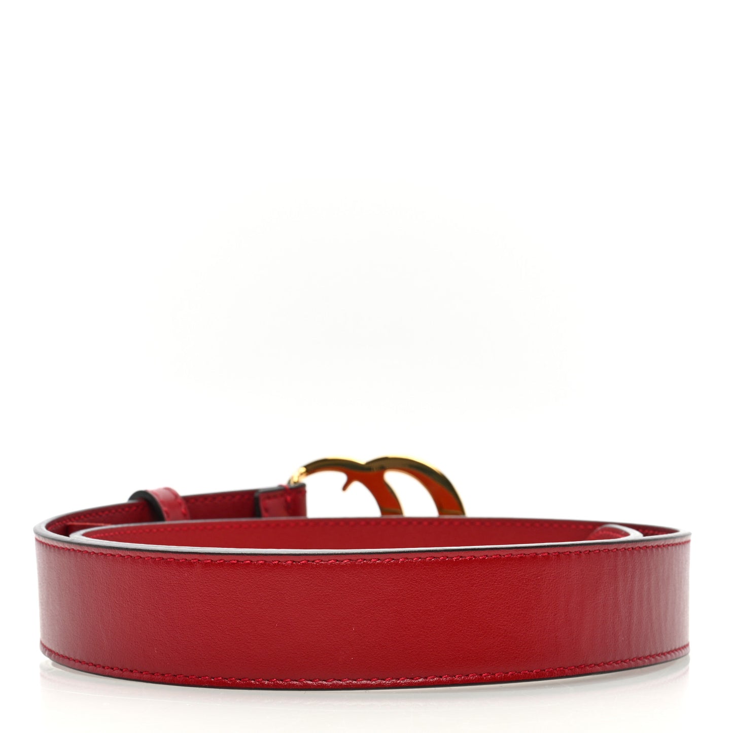 Plutone Calfskin Double G 30mm Belt 75 30 Rosso