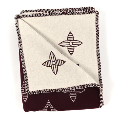 Louis Vuitton Wool Monogram Shadow Blanket Bordeaux 2 of 3