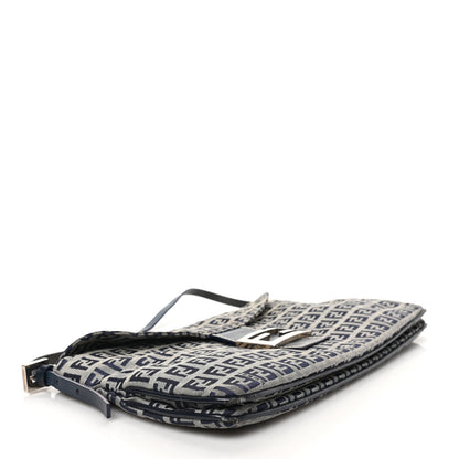 Fendi Zucchino Baguette Navy 4 of 8