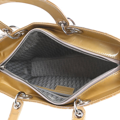 Christian Dior Patent Cannage Large Lady Dior Beige 4 of 5
