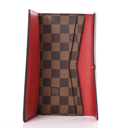 Louis Vuitton Damier Ebene Josephine Wallet Red 5 of 7