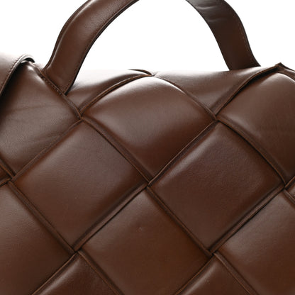 Bottega Veneta Nappa Intreccio Padded Top Handle Shoulder Bag Brownie 7 of 10