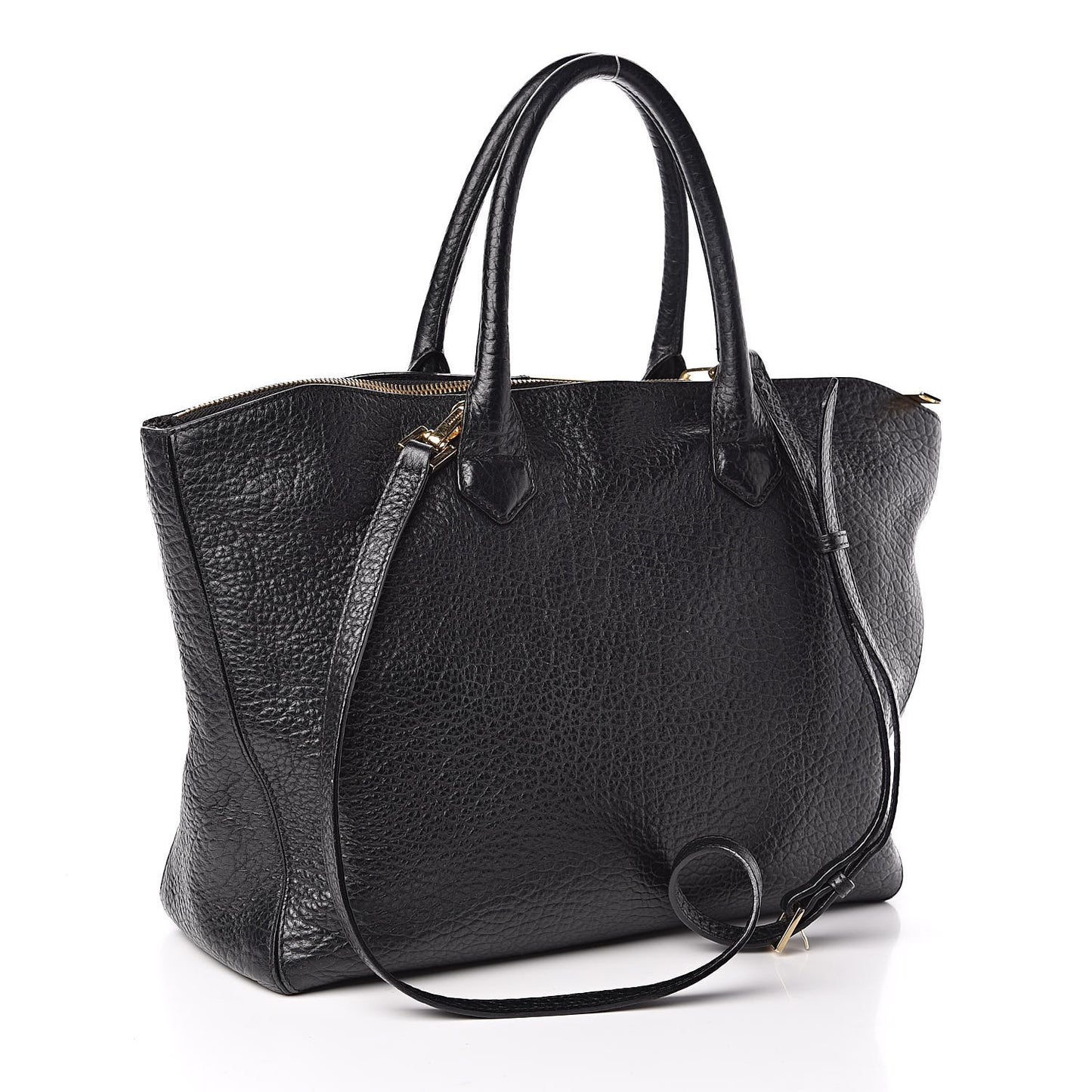 Heritage Grain Medium Dewsbury Tote Black