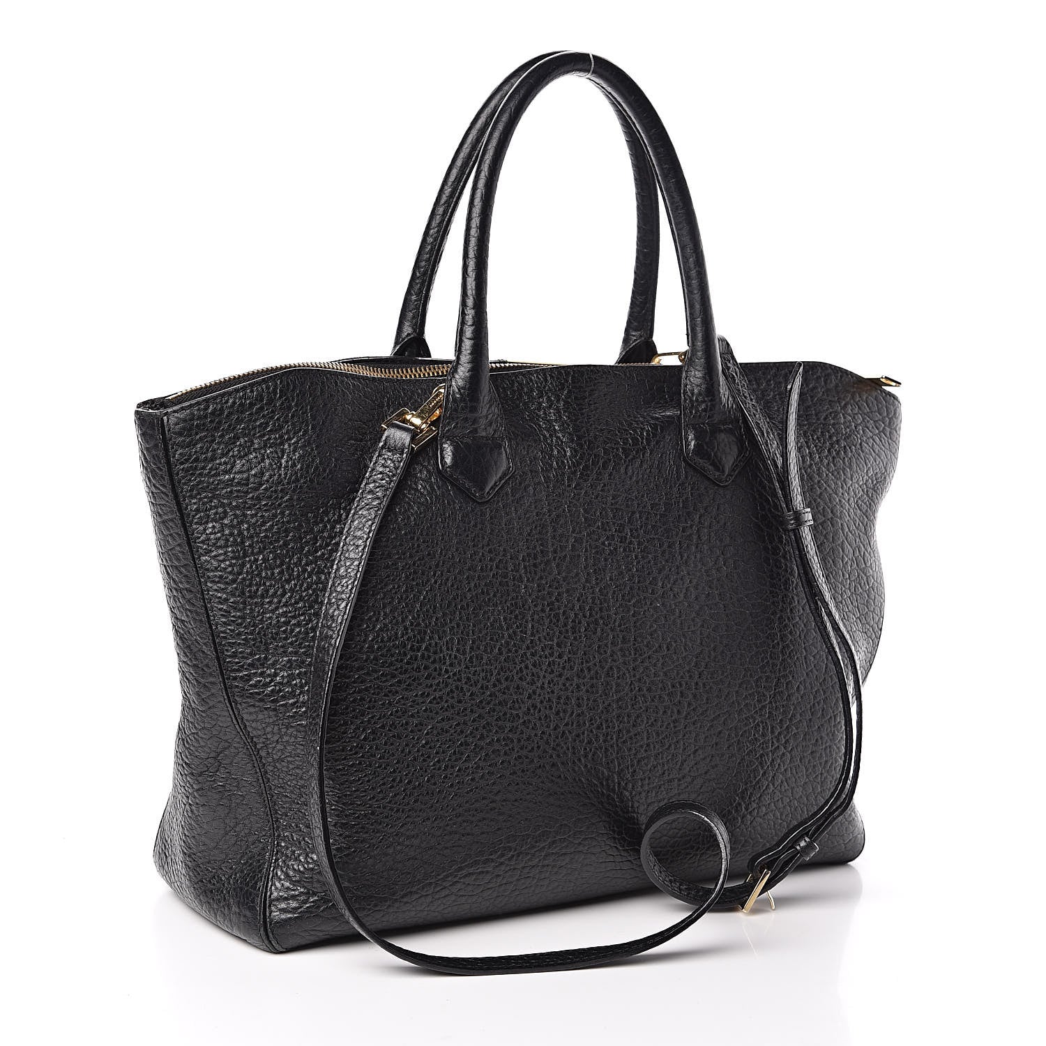 Burberry Heritage Grain Medium Dewsbury Tote Black 3 of 12