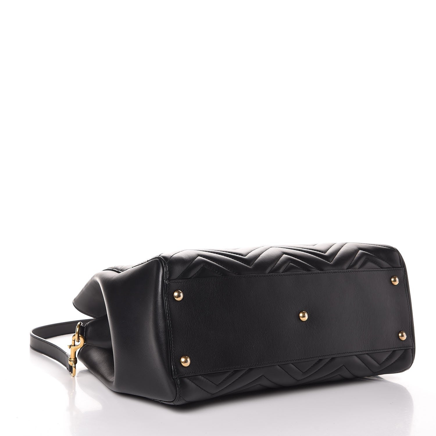 Gucci Calfskin Matelasse Medium GG Marmont Tote Black 5 of 12