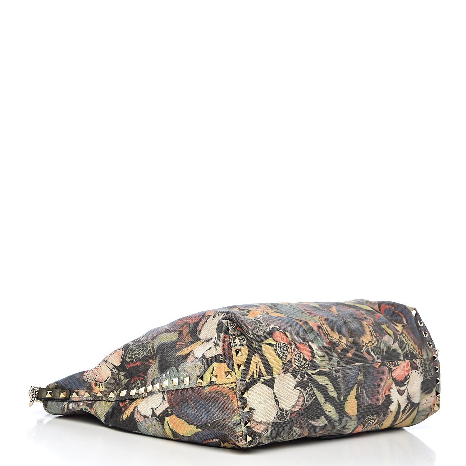 Valentino Garavani Canvas Camubutterfly Rockstud Crossbody Tote Multicolor 4 of 10