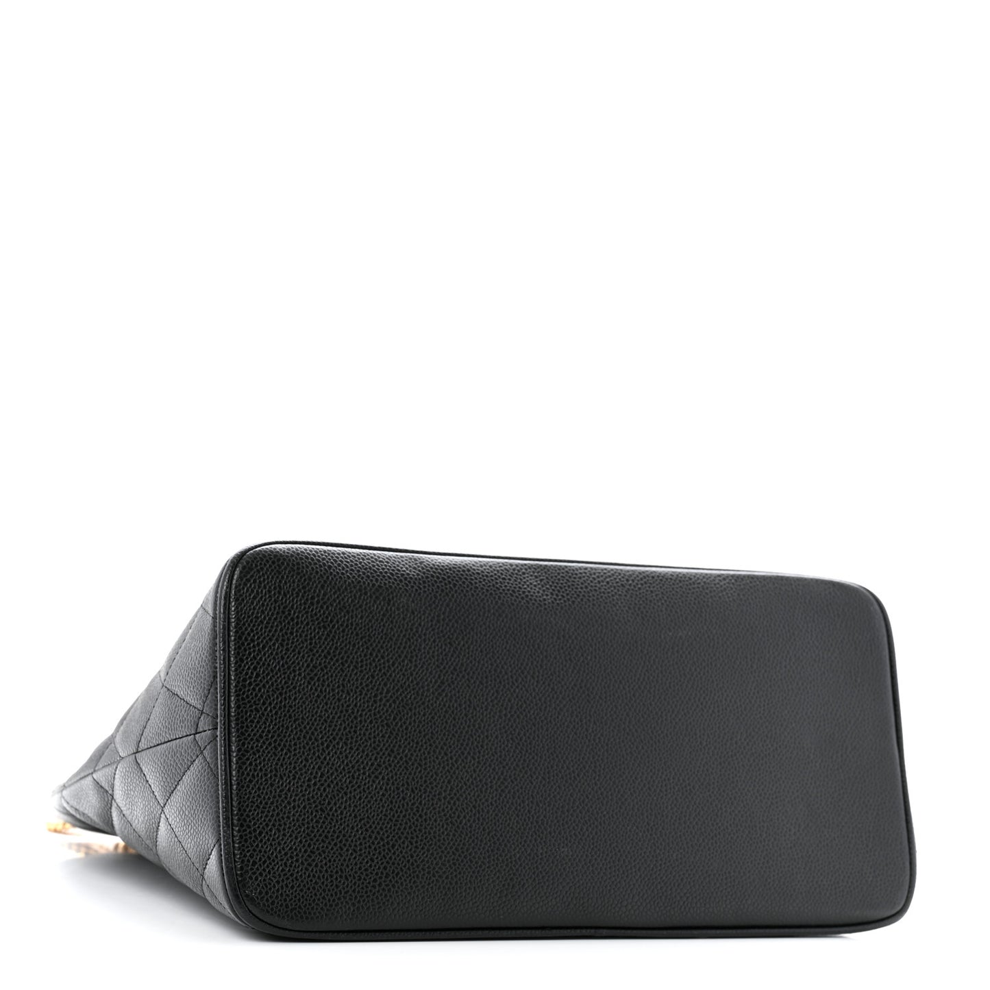 Caviar Quilted Medallion Tote Black