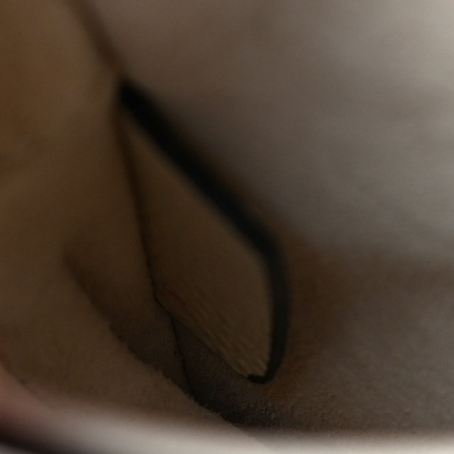 Grained Calfskin Saddle Bag White