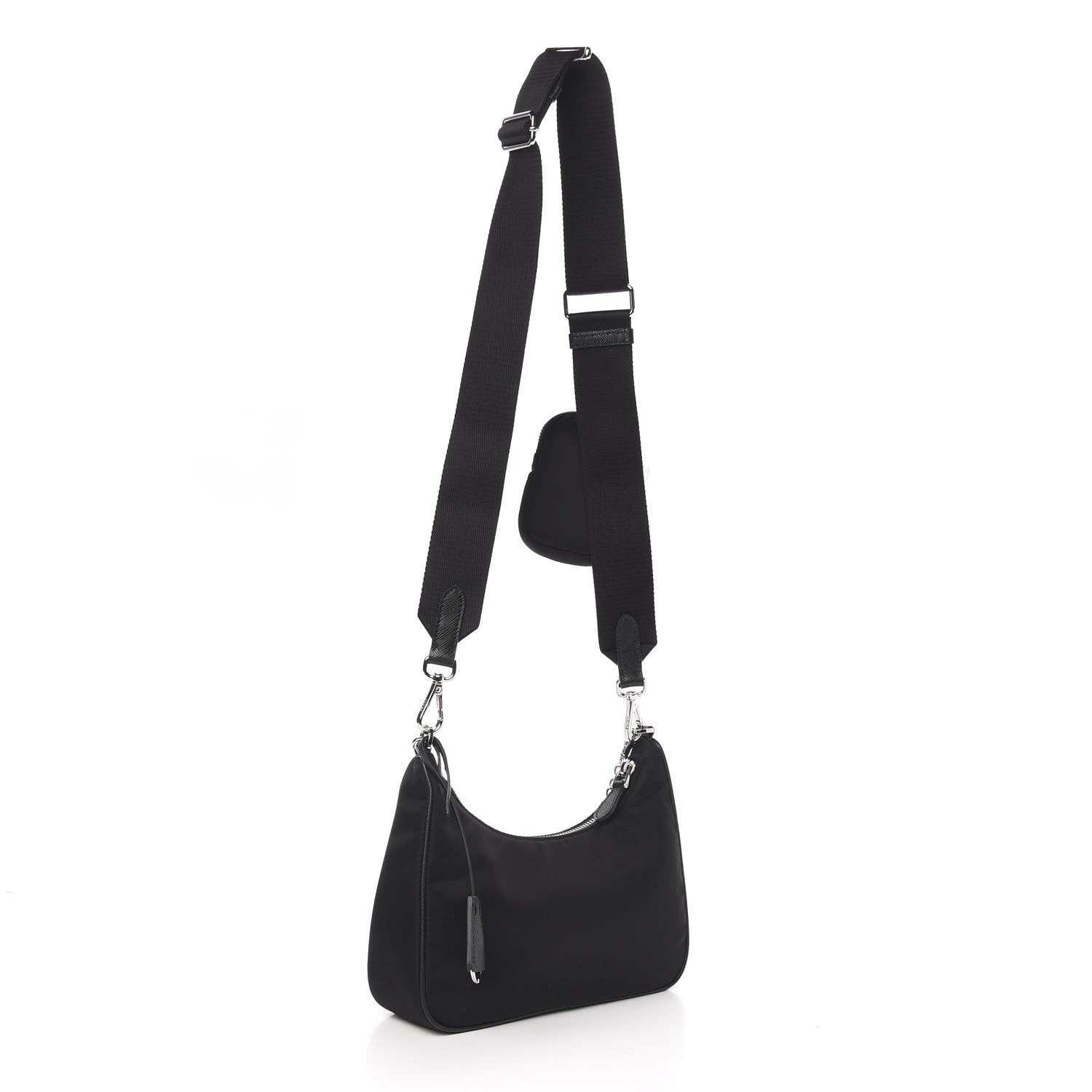 Prada Nylon Re-Edition 2005 Shoulder Bag Black 3 of 11