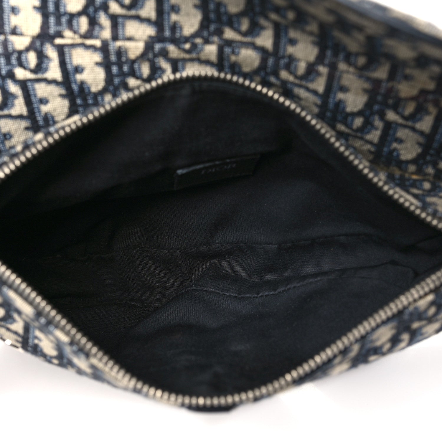 Christian Dior Oblique Mens Saddle Bag Blue 5 of 13
