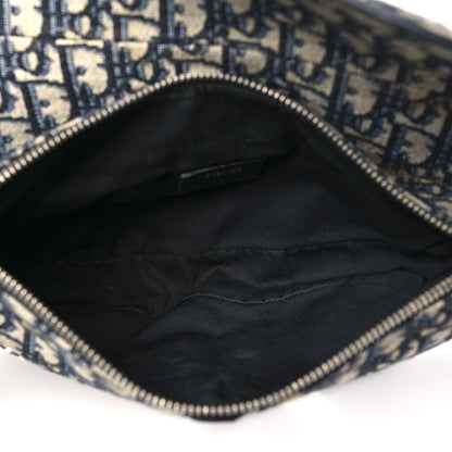 Christian Dior Oblique Mens Saddle Bag Blue 5 of 13