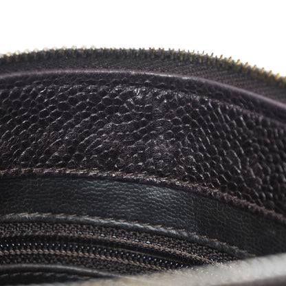 Chanel Caviar Timeless CC Cosmetic Pouch Brown 10 of 17