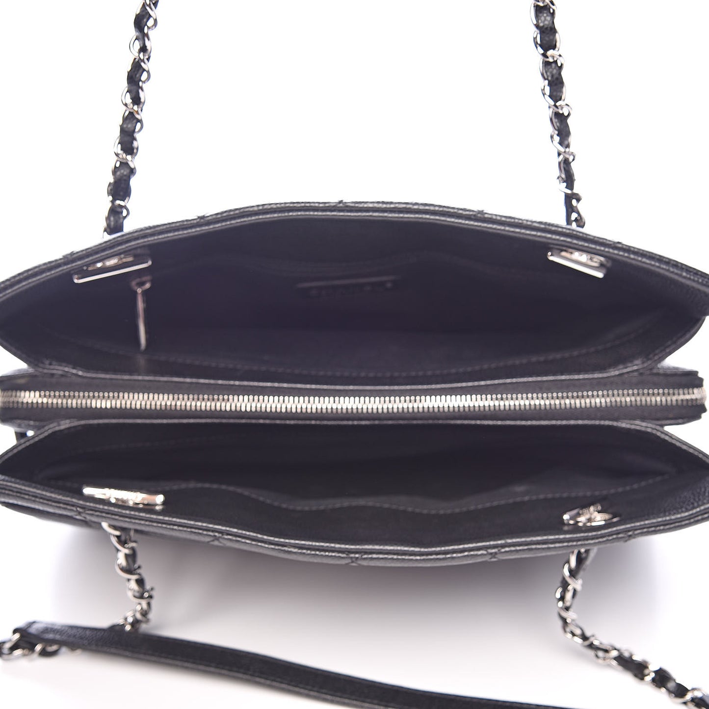 Caviar Quilted CC Timeless Soft Tote Black