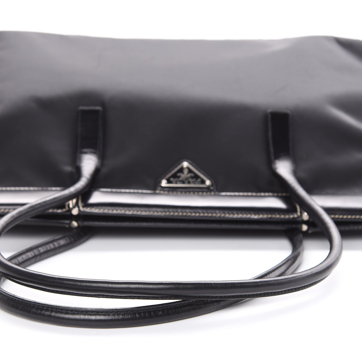 Tessuto Nylon Soft Calf Tote Black
