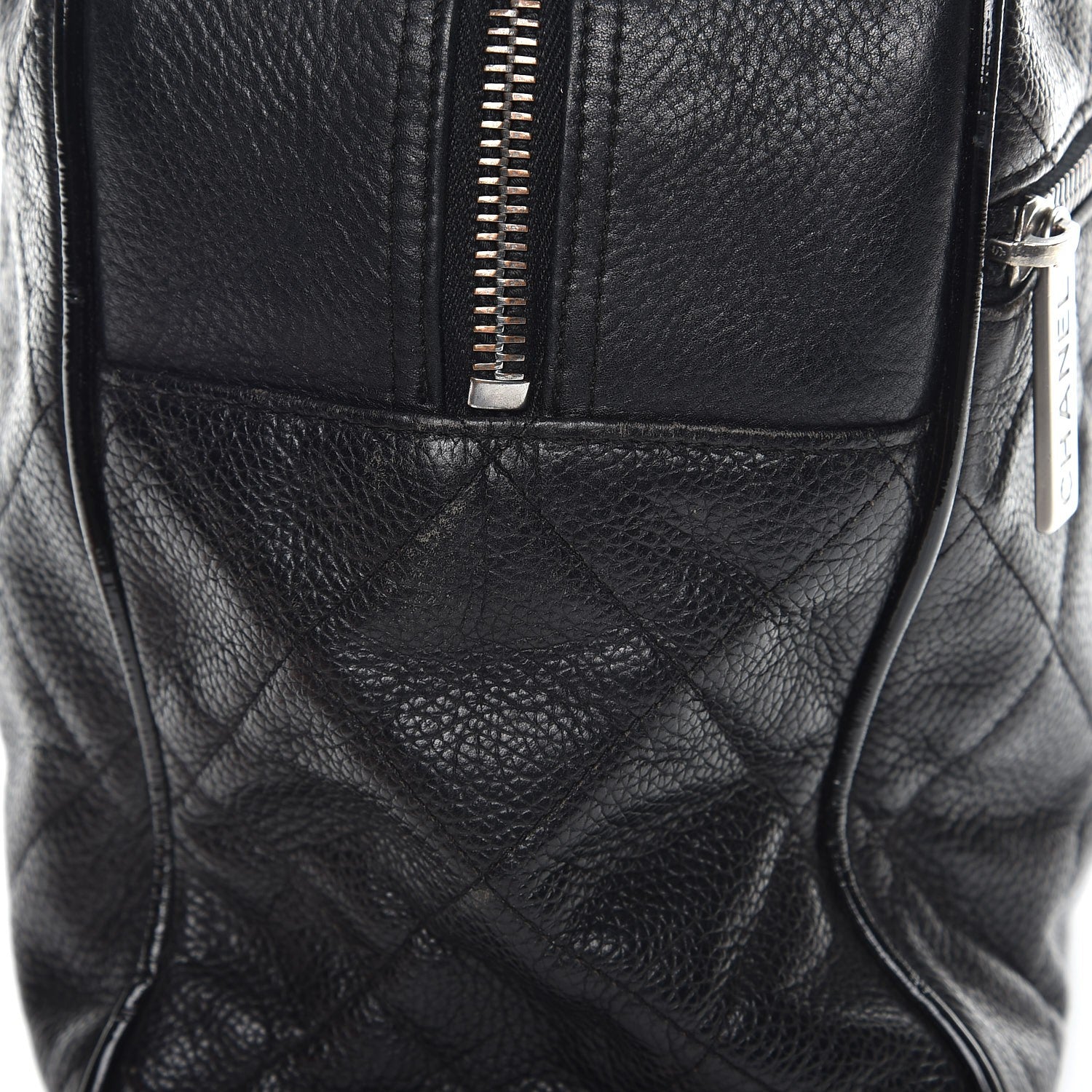 Chanel Caviar Patent Quilted Large Bowler Black 15 of 15