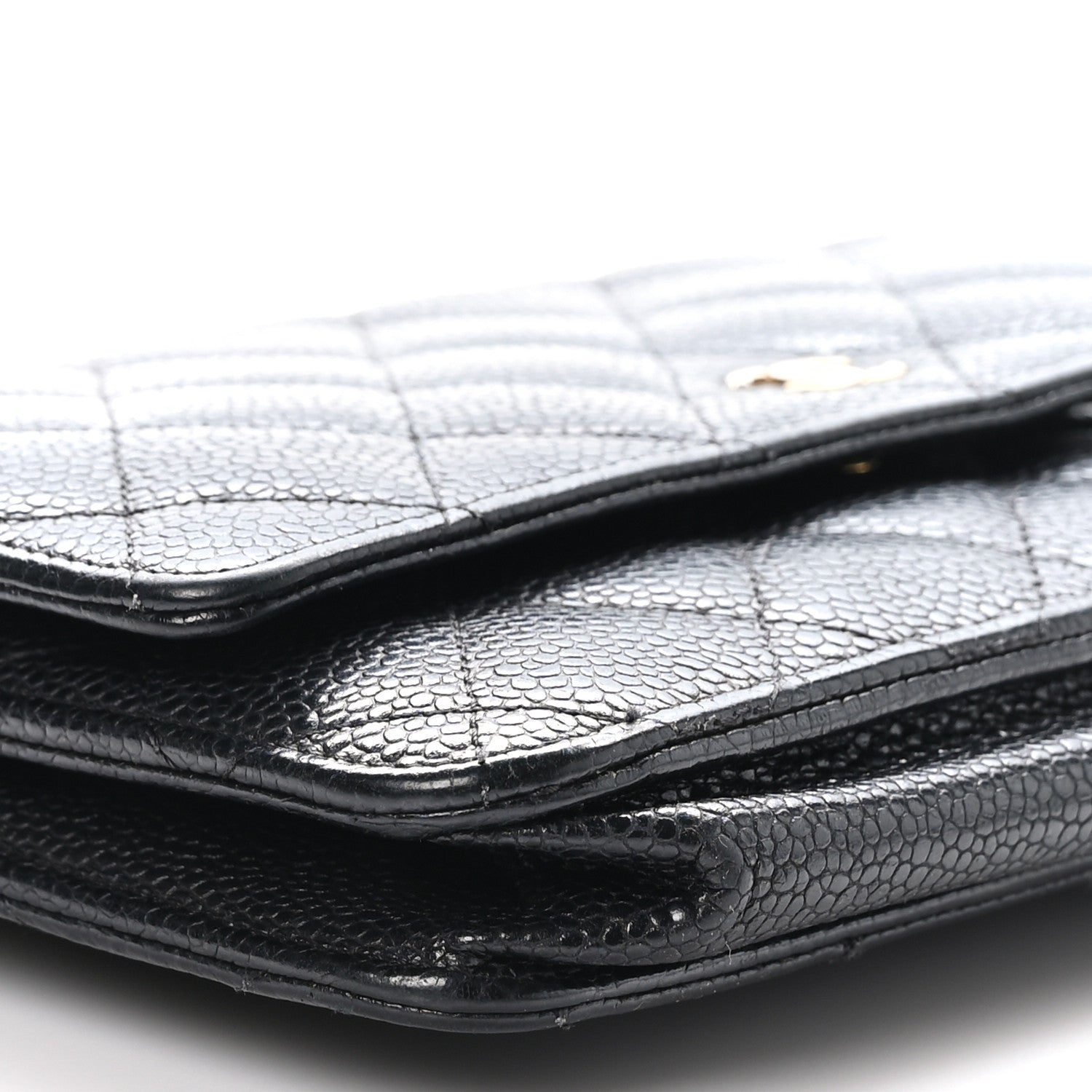 Chanel Caviar Quilted Wallet on Chain WOC Black 10 of 12