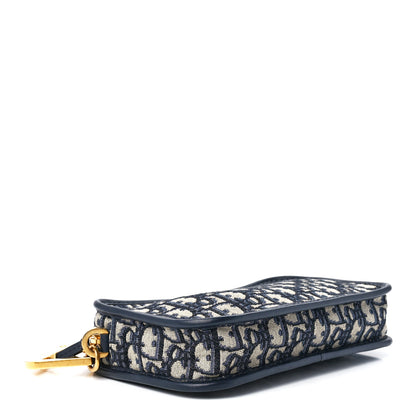 Christian Dior Oblique Diorquake Clutch Blue 4 of 11