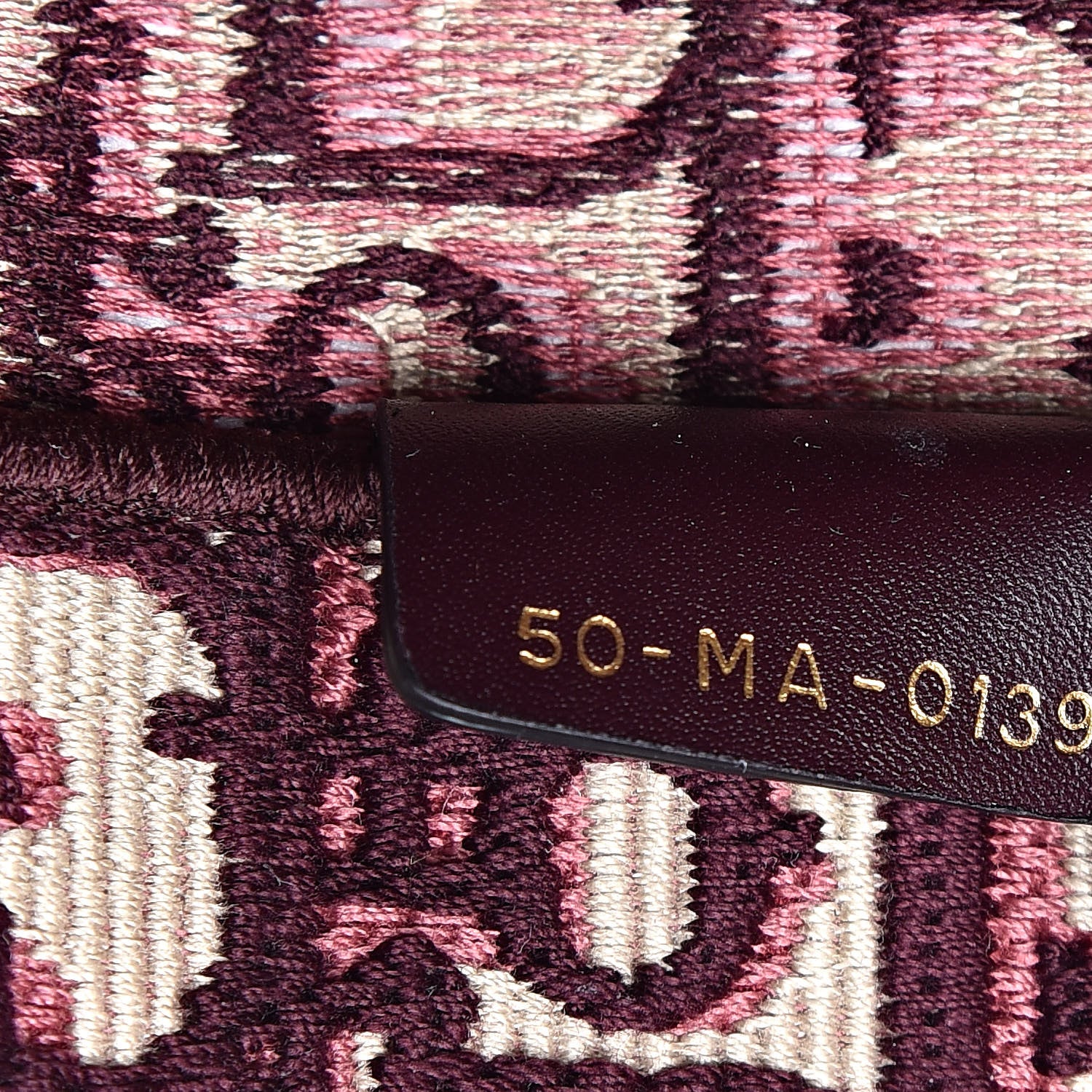 Christian Dior Oblique Medium Book Tote Burgundy Multicolor 7 of 11