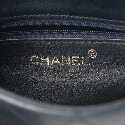 Chanel Lambskin CC Tassel Shoulder Bag Navy 6 of 15