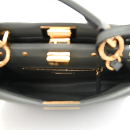 Fendi Nappa Mini Peekaboo Iconic Satchel Fumo 5 of 11