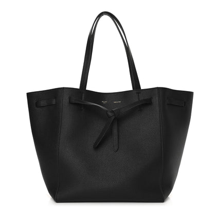 Celine Soft Grained Calfskin Medium Belt Cabas Phantom Black 1 of 11